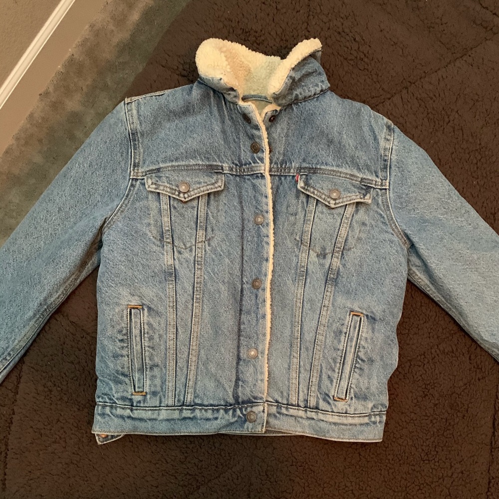 Levi fleece lined jean jacket